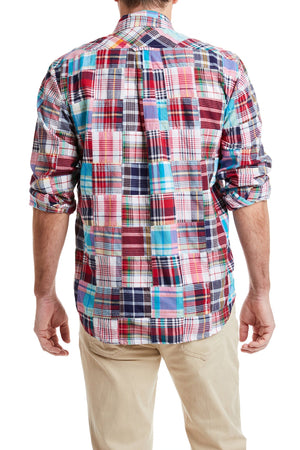 Chase Shirt Hingham Patch Madras MENS SPORT SHIRTS Castaway Nantucket Island