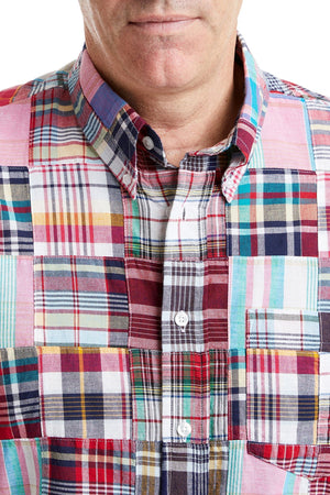 Chase Shirt Hingham Patch Madras MENS SPORT SHIRTS Castaway Nantucket Island