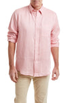 Chase Shirt Linen Pink MENS SPORT SHIRTS Castaway Clothing