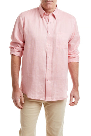 Chase Shirt Linen Pink MENS SPORT SHIRTS Castaway Clothing
