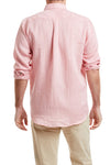 Chase Shirt Linen Pink MENS SPORT SHIRTS Castaway Clothing