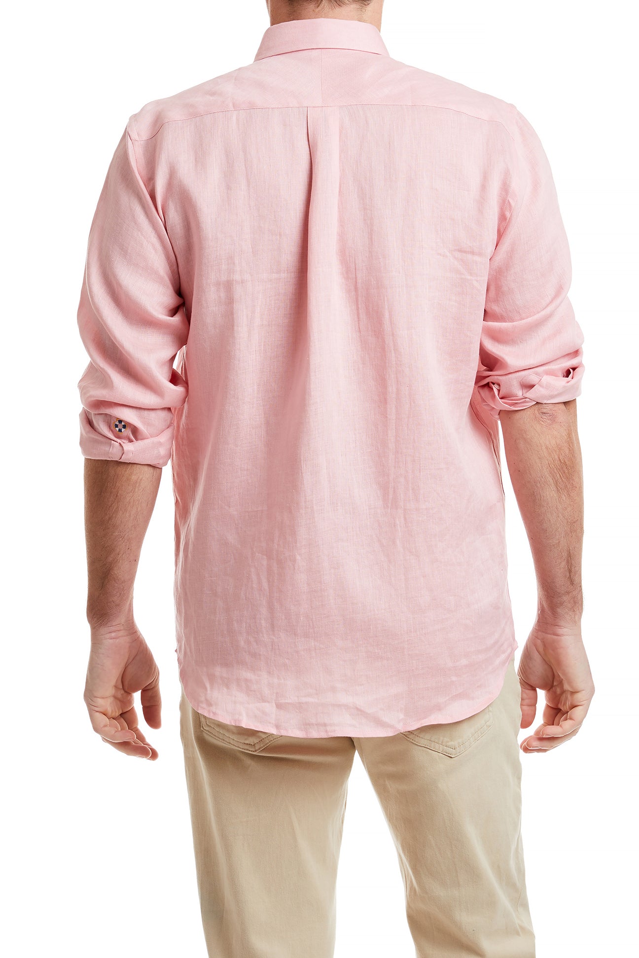 Chase Shirt Linen Pink MENS SPORT SHIRTS Castaway Clothing
