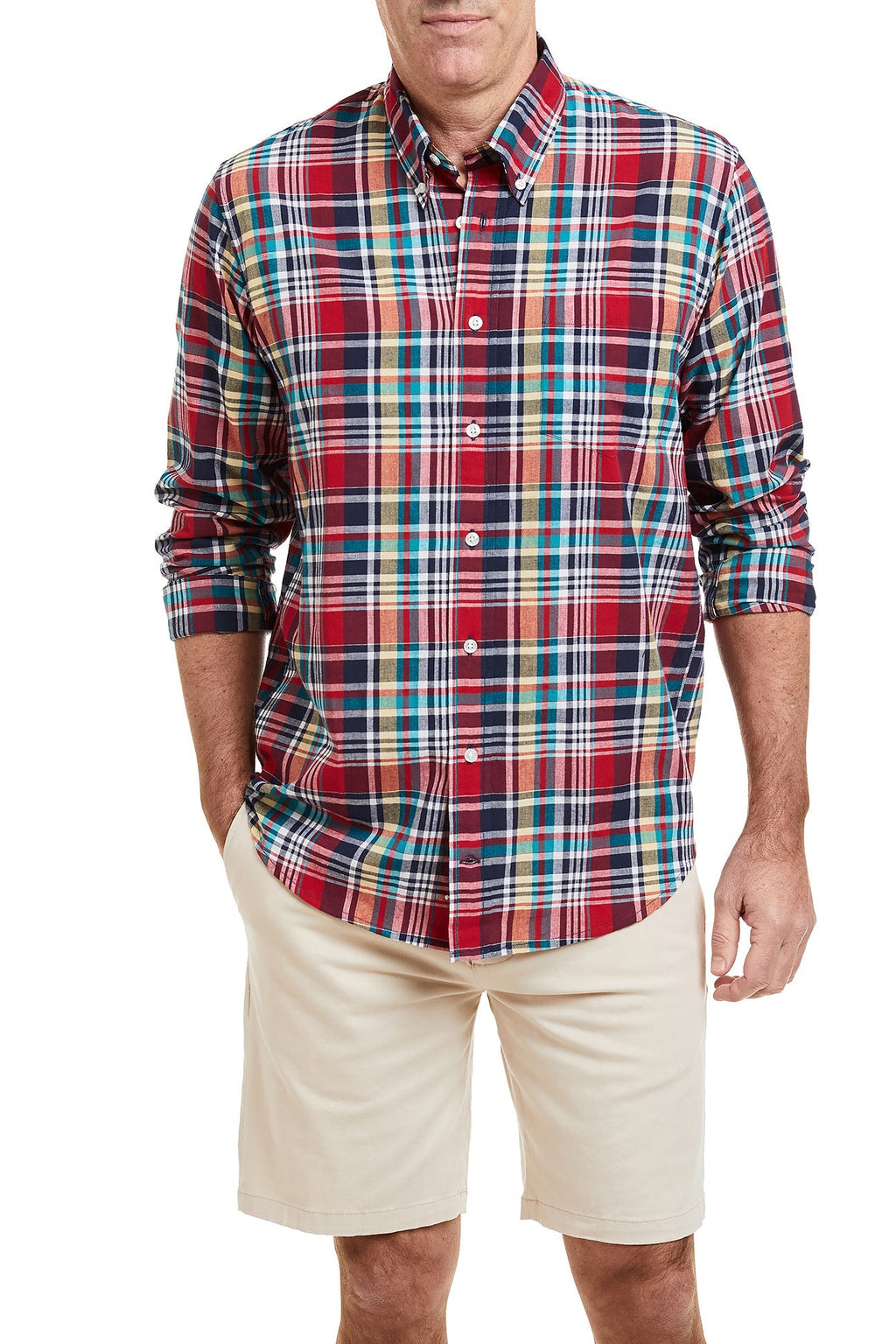 Chase Shirt Madaket Madras MENS SPORT SHIRTS Castaway Nantucket Island