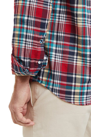 Chase Shirt Madaket Madras MENS SPORT SHIRTS Castaway Nantucket Island