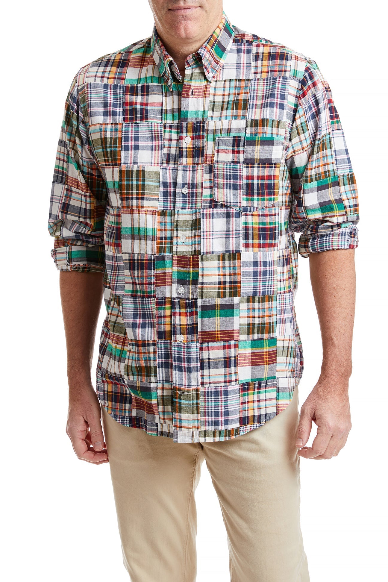 Chase Shirt Osterville Patch Madras MENS SPORT SHIRTS Castaway Nantucket Island