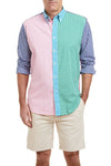 Chase Shirt Party Gingham Panel MENS SPORT SHIRTS Castaway Nantucket Island