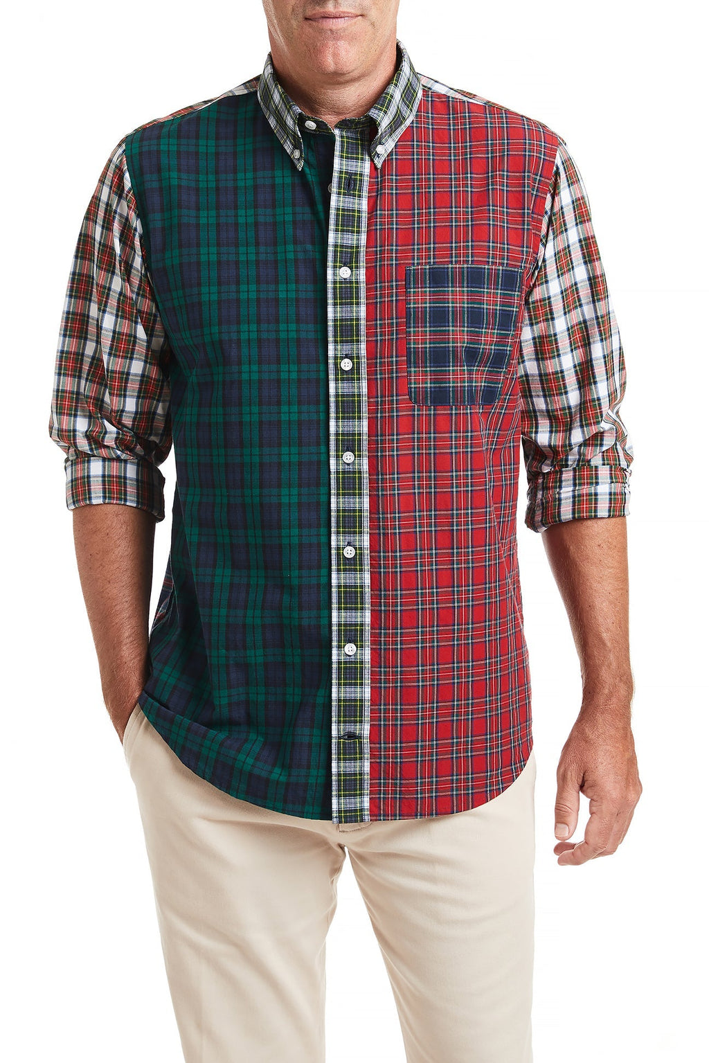 Chase Shirt Party Panel Tartan Plaid MENS SPORT SHIRTS Castaway Nantucket Island