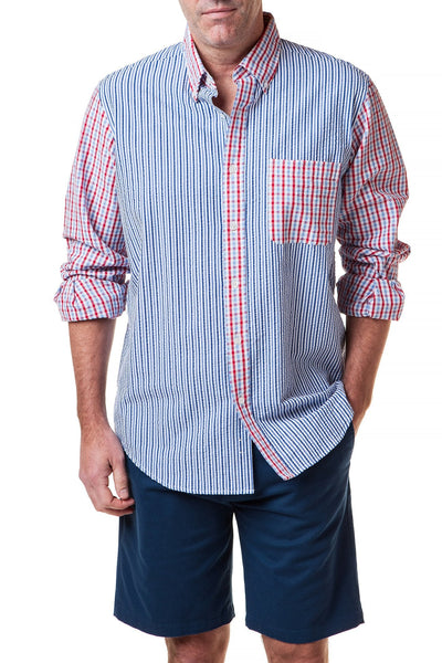 Chase Shirt Party Seersucker Shirt - Castaway Nantucket Island