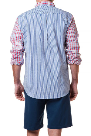 Chase Shirt Party Seersucker Shirt - Castaway Nantucket Island
