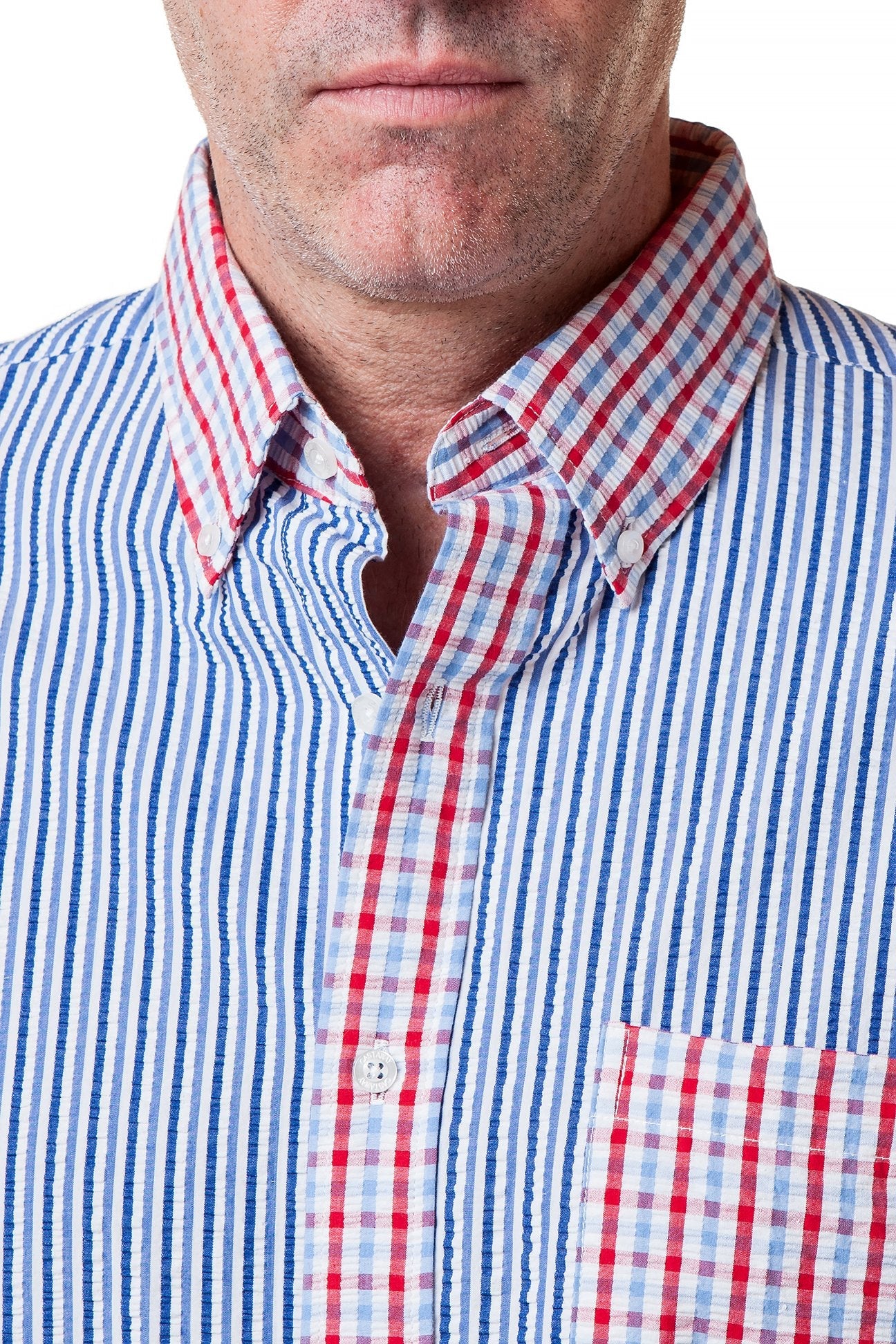 Chase Shirt Party Seersucker Shirt - Castaway Nantucket Island
