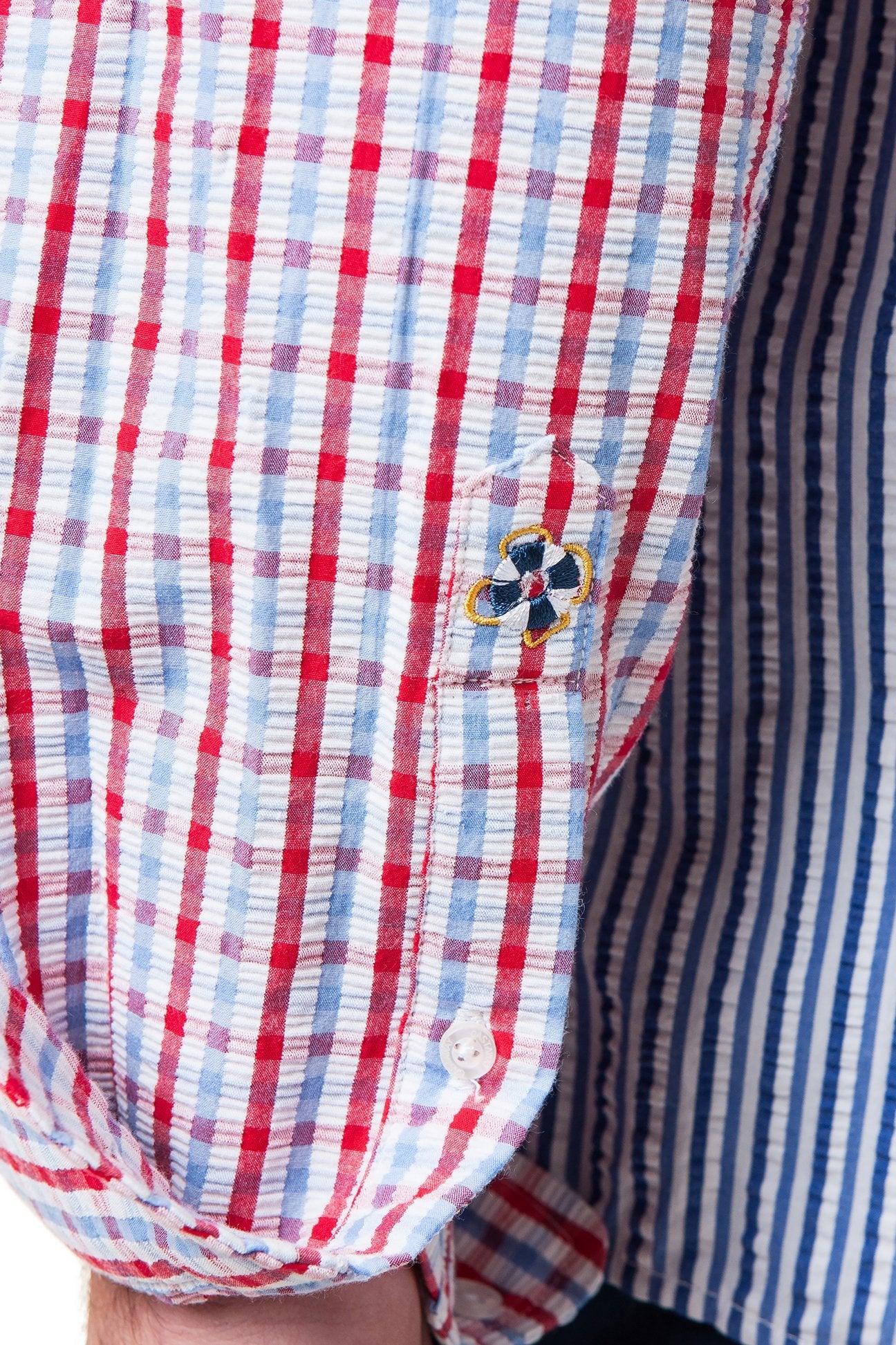 Chase Shirt Party Seersucker Shirt - Castaway Nantucket Island