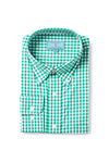 Chase Shirt Wide Gingham Emerald MENS SPORT SHIRTS Castaway Nantucket Island