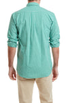 Chase Shirt Wide Gingham Emerald MENS SPORT SHIRTS Castaway Nantucket Island