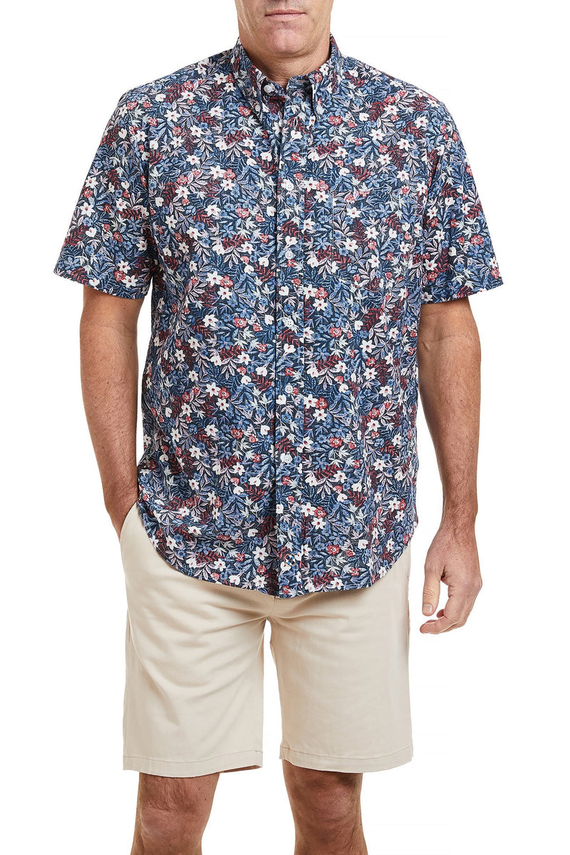 Chase Short Short Sleeve Orion Print MENS SPORT SHIRTS Castaway Nantucket Island