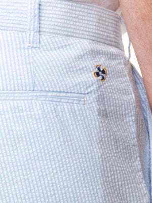 Cisco Short Blue Seersucker - MENS SHORTS - Castaway Nantucket Island