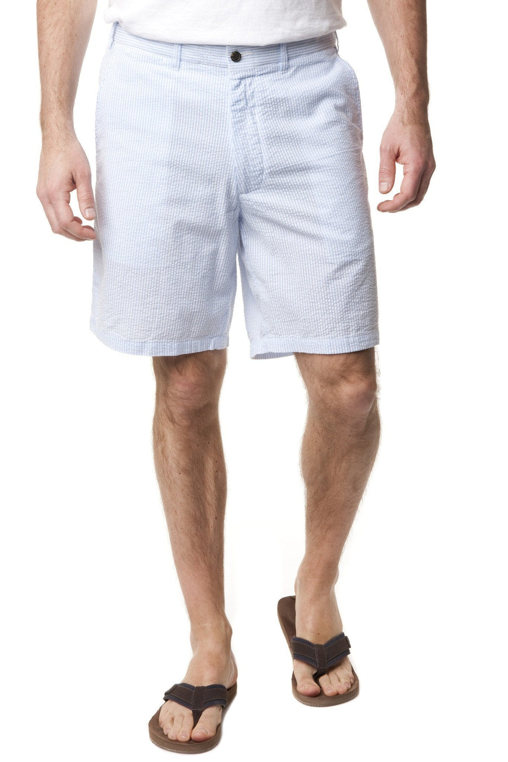 Cisco Short Blue Seersucker - MENS SHORTS - Castaway Nantucket Island