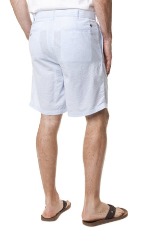 Cisco Short Blue Seersucker - MENS SHORTS - Castaway Nantucket Island