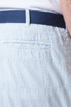Cisco Short Blue Seersucker Patch - Castaway Nantucket Island