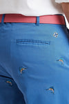 Cisco Short Deep Ocean Blue with Sailfish MENS EMBROIDERED SHORTS Castaway Nantucket Island