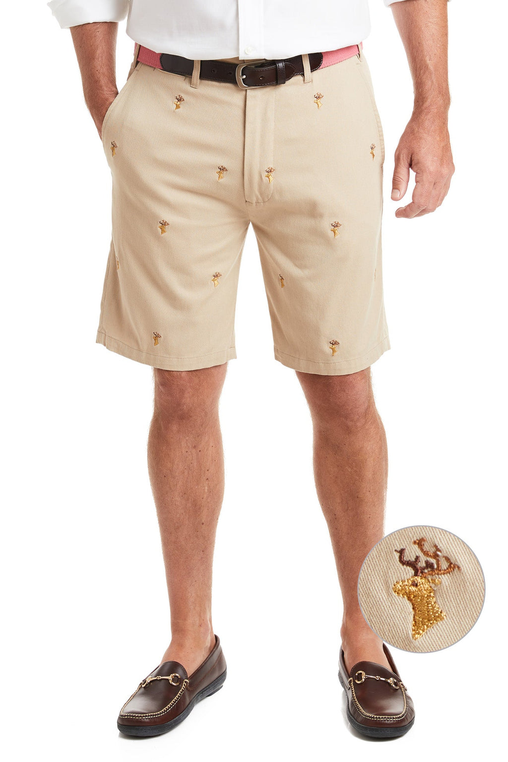 Cisco Short Khaki with Buckhead MENS EMBROIDERED SHORTS Castaway Nantucket Island