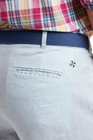 Cisco Short Linen Oxford Blue MENS SHORTS Castaway Nantucket Island