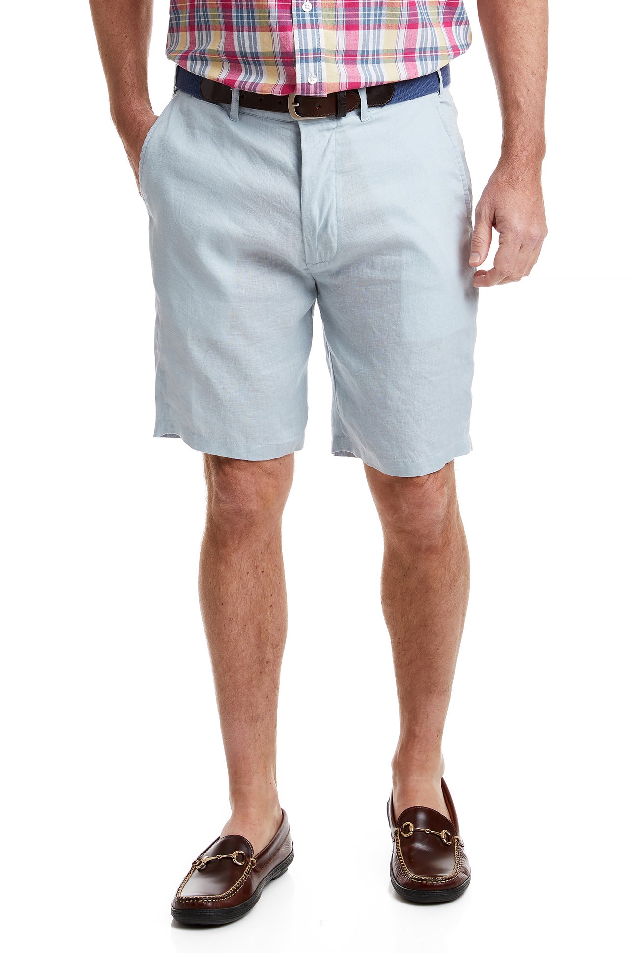 Cisco Short Linen Oxford Blue MENS SHORTS Castaway Nantucket Island