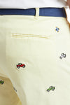 Cisco Short Neon Yellow with Jeeps MENS EMBROIDERED SHORTS Castaway Nantucket Island