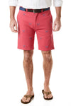Cisco Short Stretch Twill Hurricane Red with Lacrosse - Castaway Nantucket Island