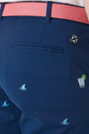 Cisco Short Stretch Twill Nantucket Navy with Fin & Tonic - Castaway Nantucket Island