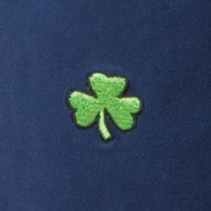 Cisco Short Stretch Twill Nantucket Navy With Shamrock - MENS EMBROIDERED SHORTS - Castaway Nantucket Island