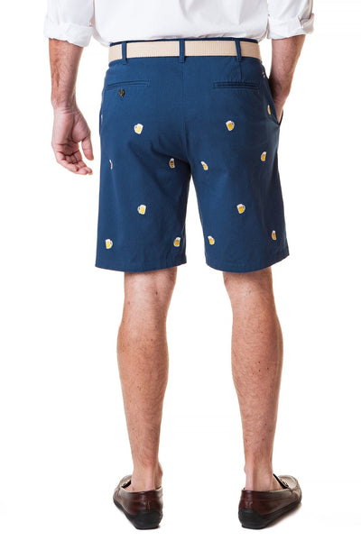 Cisco Short Stretch Twill Navy with Beer Mug - Castaway Nantucket Island