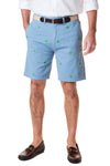 Cisco Short Stretch Twill Slate with Pot Leaf - Castaway Nantucket Island