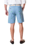 Cisco Short Stretch Twill Slate with Pot Leaf - Castaway Nantucket Island