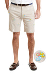 Cisco Short Stretch Twill Stone with Easter Eggs & Bunny MENS EMBROIDERED SHORTS Castaway Nantucket Island
