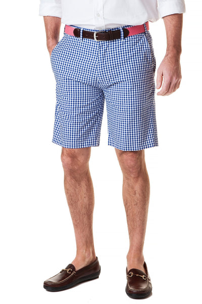 Cisco Short Wide Gingham Royal - Castaway Nantucket Island