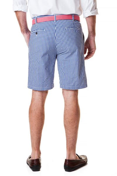 Cisco Short Wide Gingham Royal - Castaway Nantucket Island