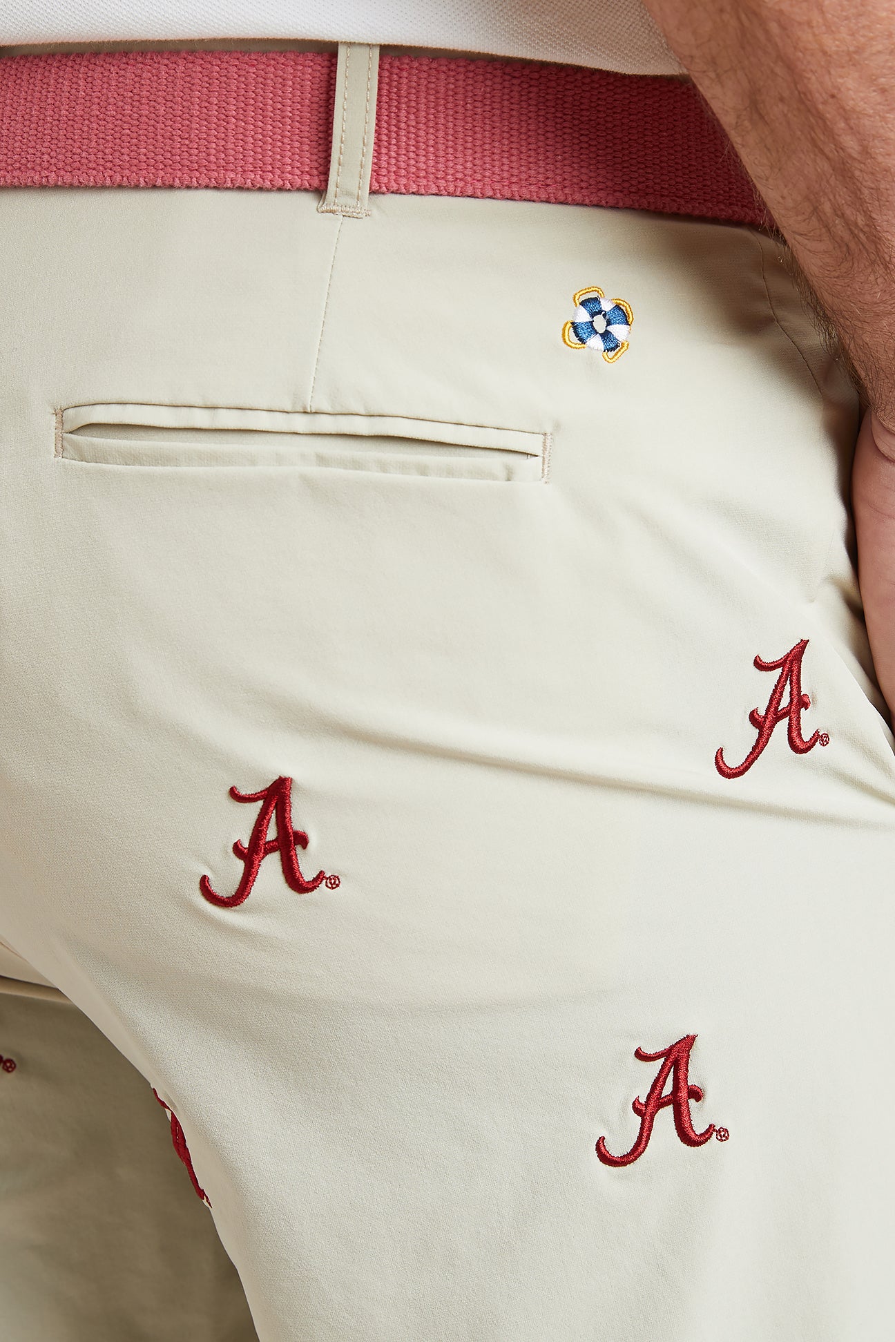 Collegiate ACKformance Short Khaki with Alabama MENS EMBROIDERED SHORTS Castaway Nantucket Island