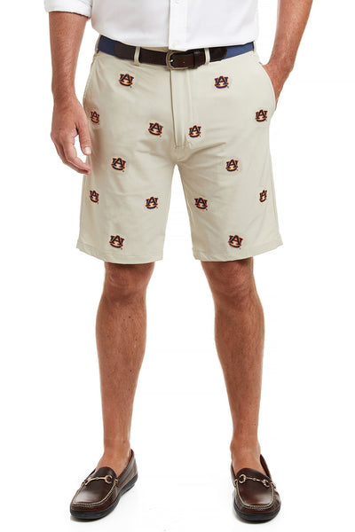 Collegiate ACKformance Short Khaki with Auburn University MENS EMBROIDERED SHORTS Castaway Nantucket Island