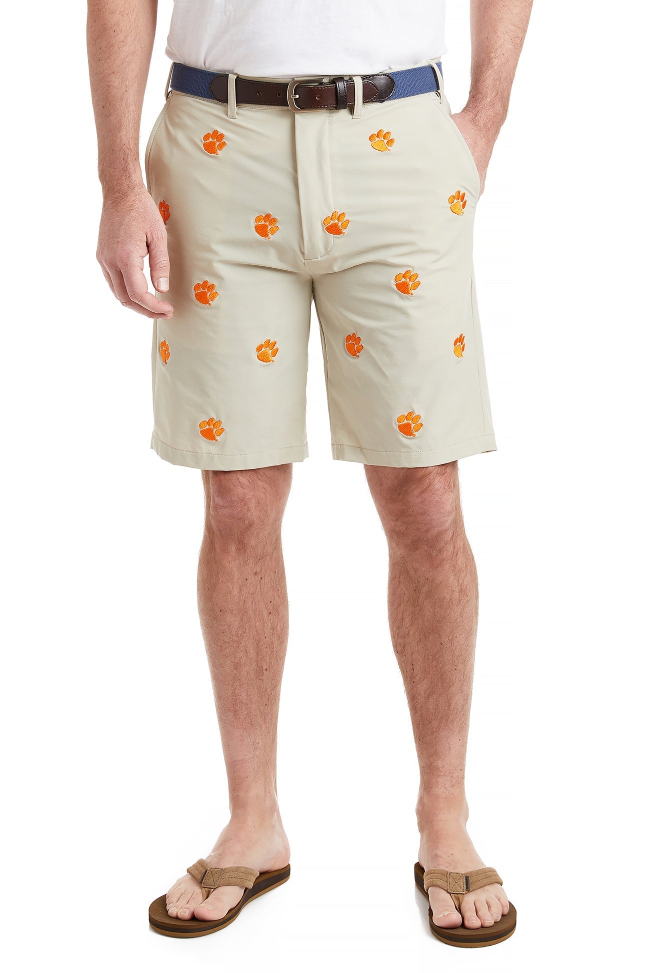 Collegiate ACKformance Short Khaki with Clemson MENS EMBROIDERED SHORTS Castaway Nantucket Island