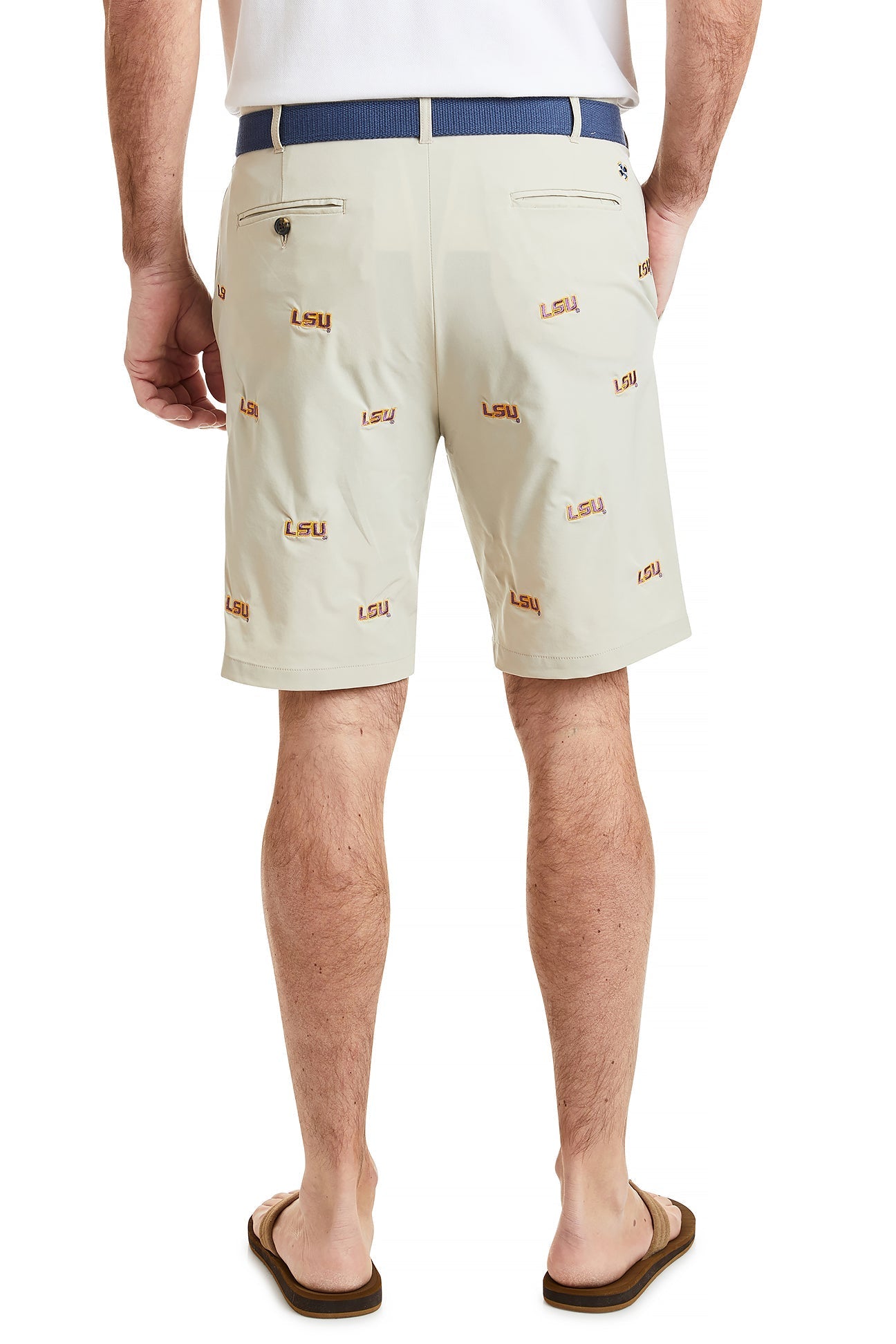 Collegiate ACKformance Short Khaki with LSU MENS EMBROIDERED SHORTS Castaway Nantucket Island