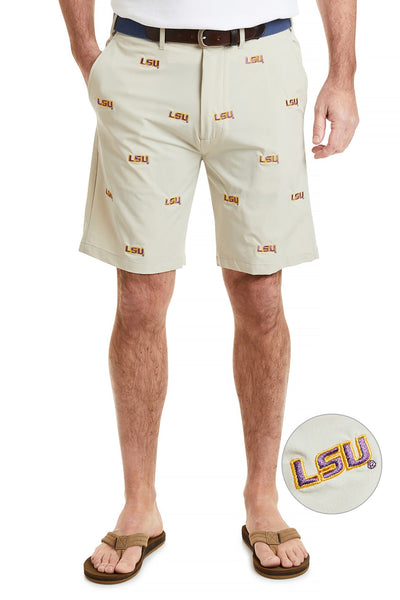 Collegiate ACKformance Short Khaki with LSU MENS EMBROIDERED SHORTS Castaway Nantucket Island