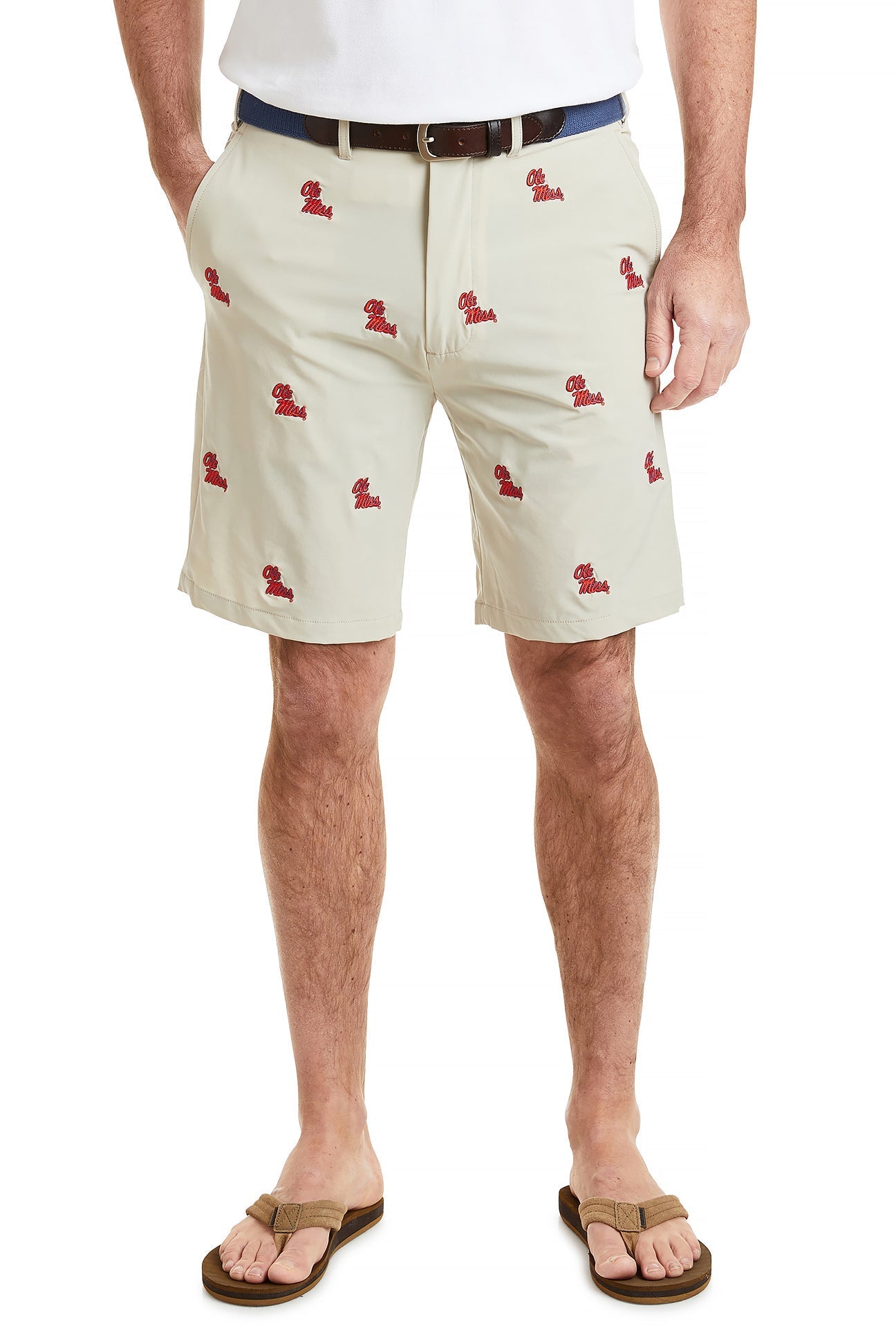 Collegiate ACKformance Short Khaki with Ole Miss MENS EMBROIDERED SHORTS Castaway Nantucket Island