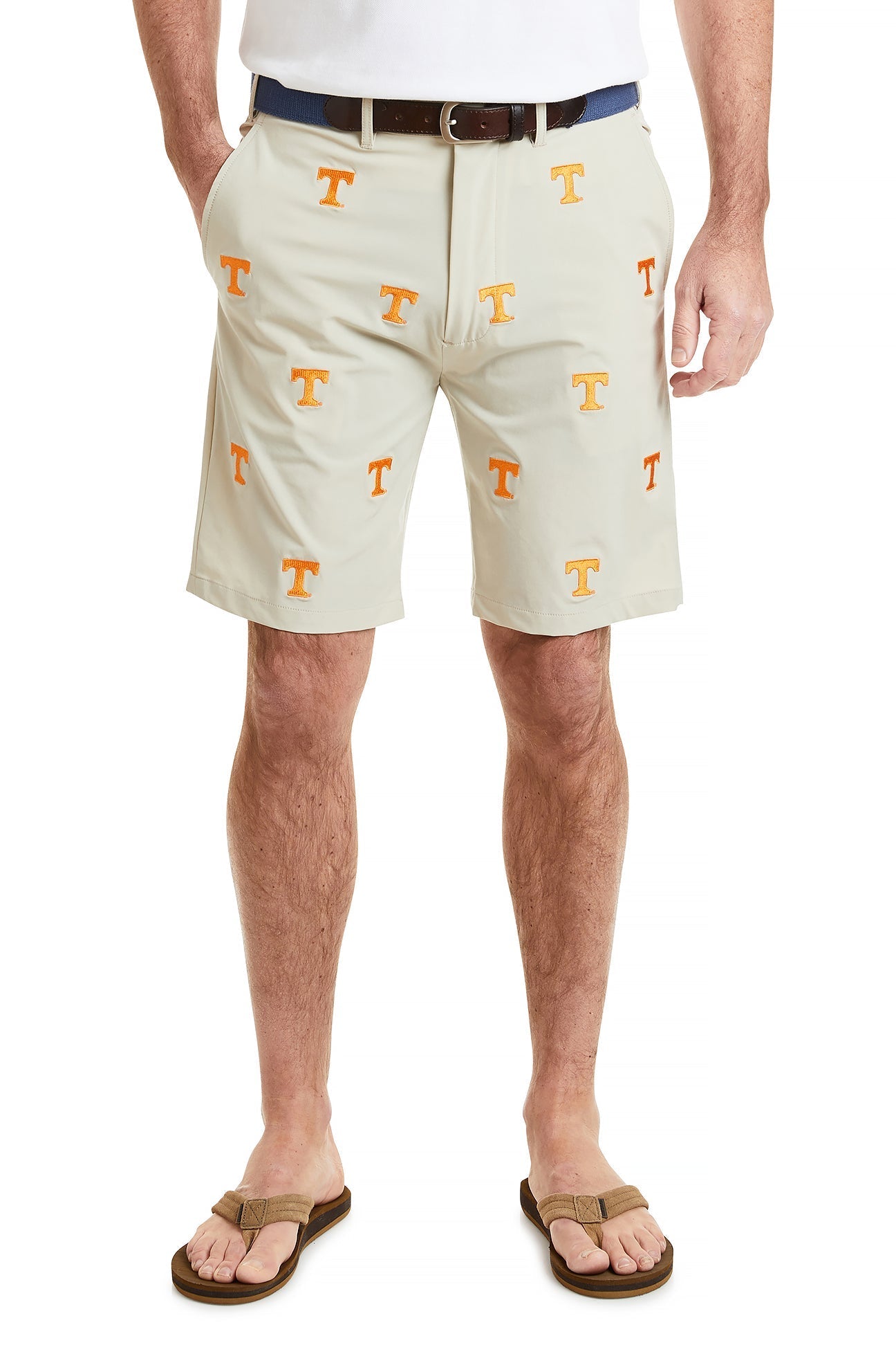 Collegiate ACKformance Short Khaki with Tennessee MENS EMBROIDERED SHORTS Castaway Nantucket Island