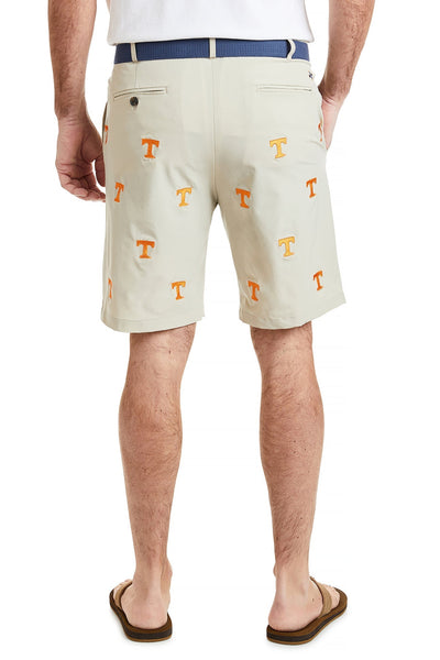Collegiate ACKformance Short Khaki with Tennessee MENS EMBROIDERED SHORTS Castaway Nantucket Island