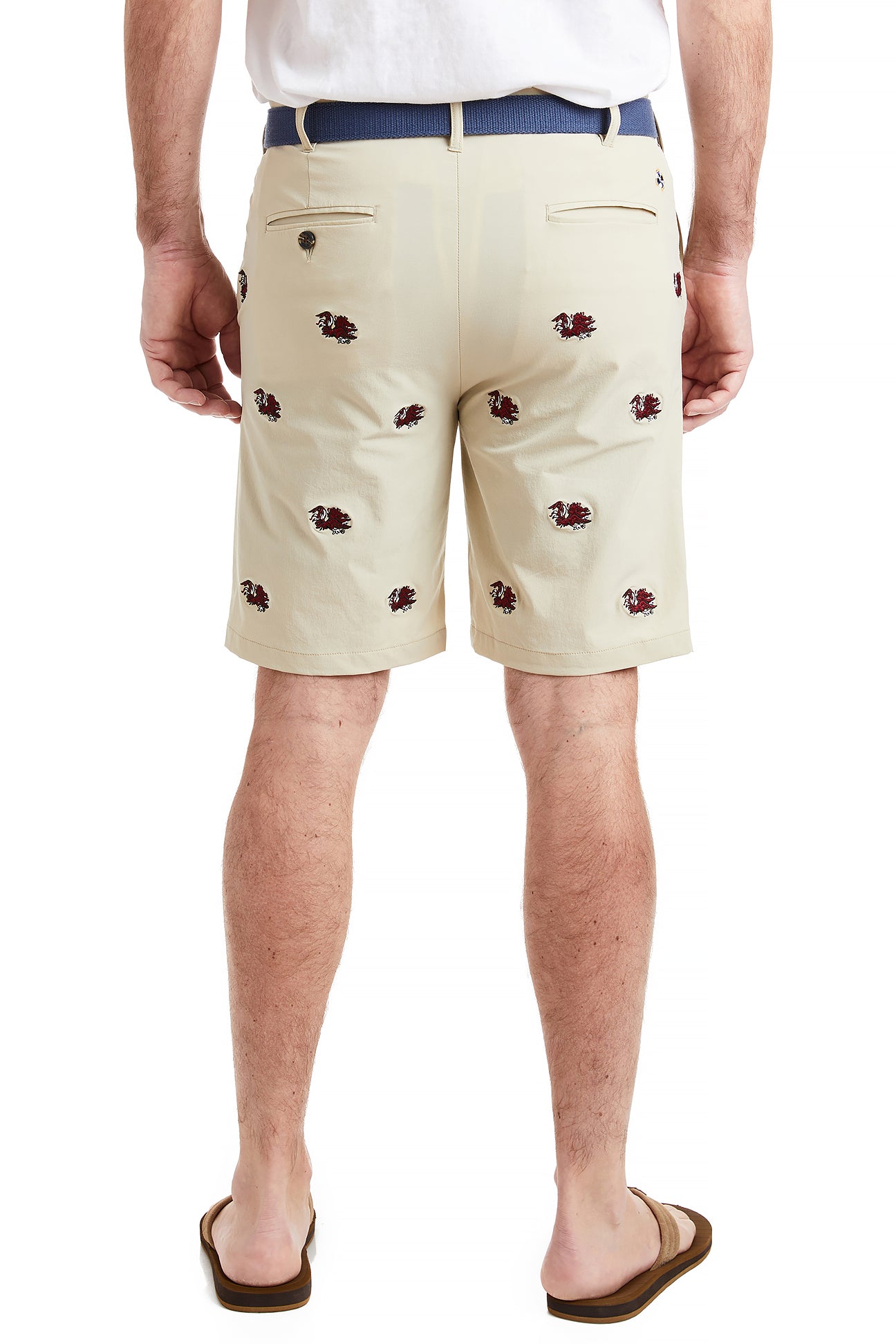 Collegiate ACKformance Short Khaki with University of South Carolina Gamecocks MENS EMBROIDERED SHORTS Castaway Nantucket Island