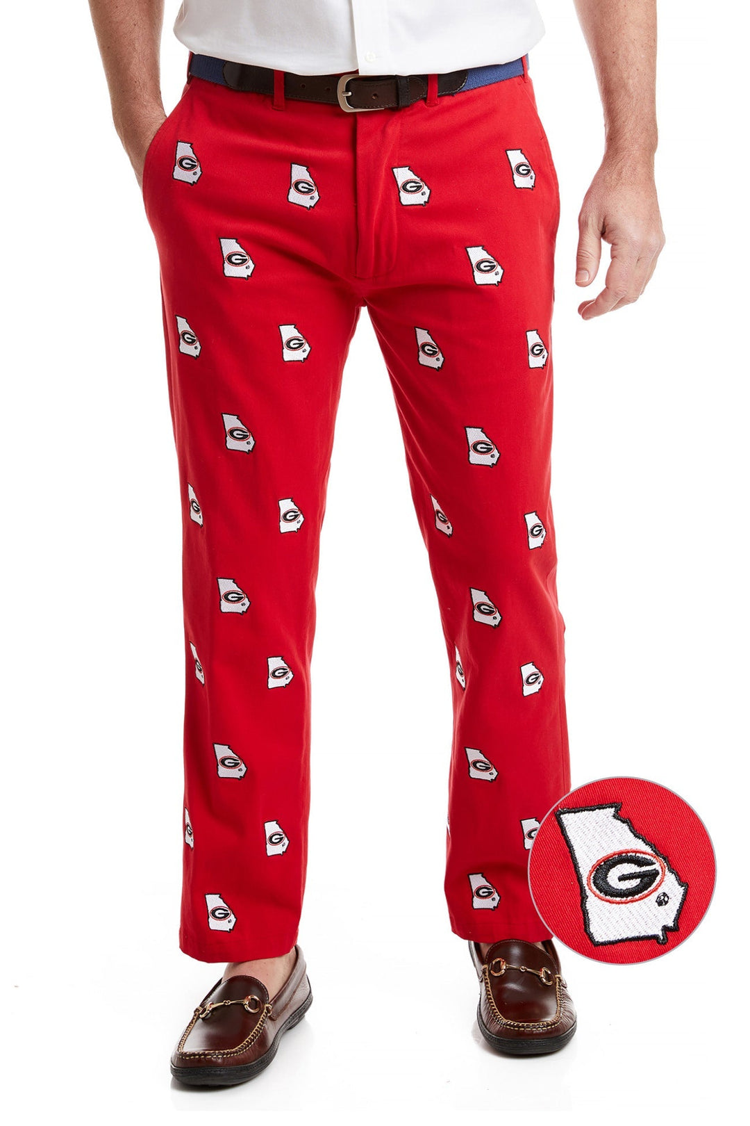 Fan-O-Menal Bretelle Per Pantaloni Con Stampa - Logo Bad Württemberg, Colore Rosso - Lunghezza 115 Cm, Larghezza 35 Mm - 2