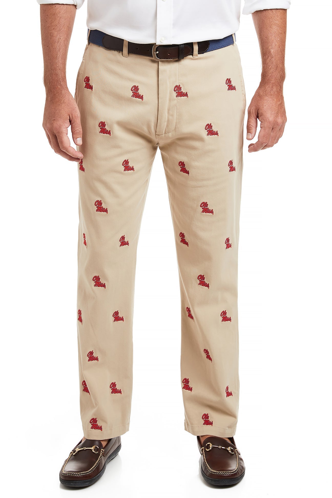 Mens Collegiate Performance Pant Khaki with Ole Miss – Castaway Nantucket  Island