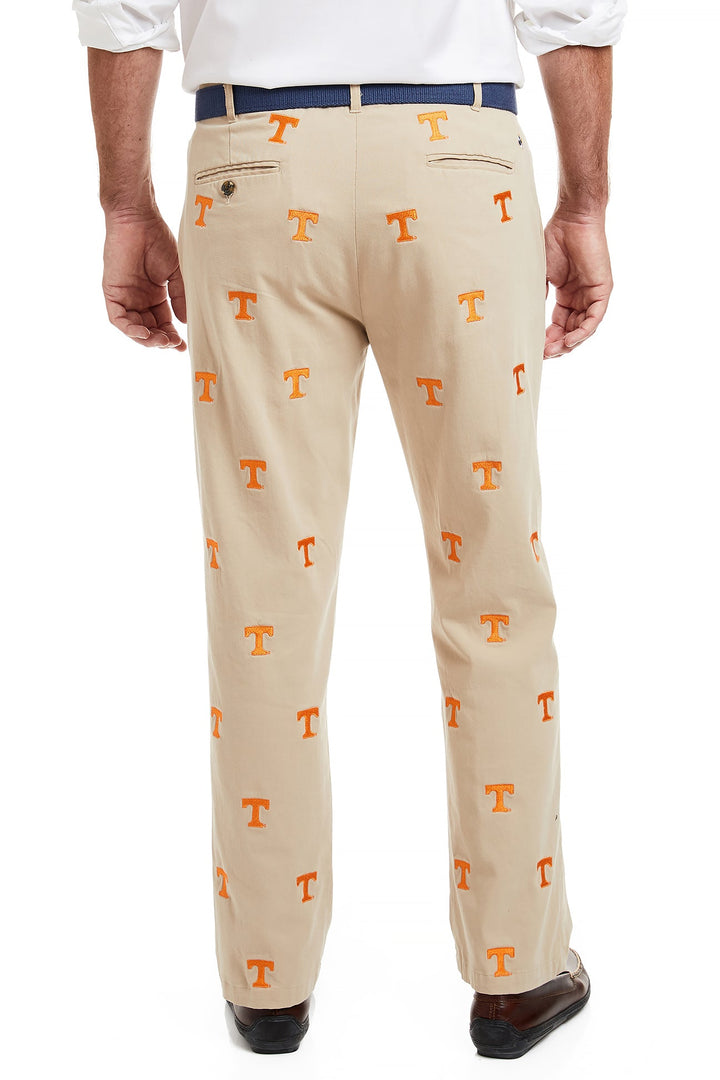 Tennessee Embroidered Pants, Khaki | Castaway – Castaway Nantucket