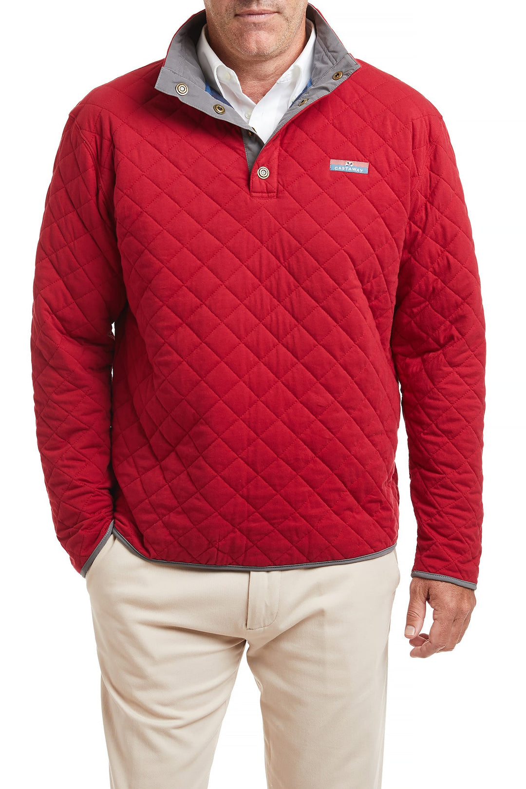Men's quilted sweatshirt online