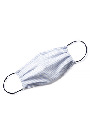 Face Mask Blue Seersucker - Castaway Nantucket Island